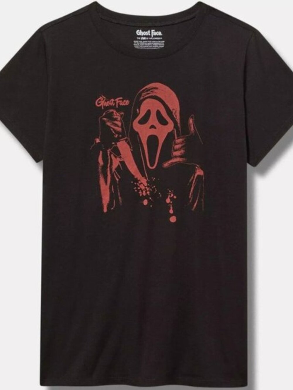 ❤️NWT TORRID TEE - SCREAM MOVIE HALLOWEEN COSTUME GHOST FACE - PLUS SIZE